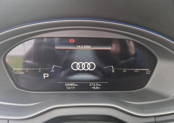 Audi Q5 cena 147000 przebieg: 50480, rok produkcji 2021 z Skawina małe 631